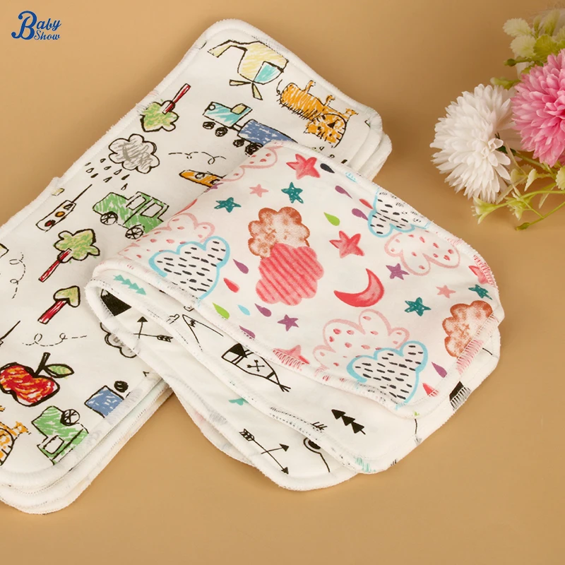 Cotton Baby Cloth Diaper Inserts Soft Super Absorsent 35*13.5cm Reusable Washable Nappy Inserts Boosters Liners for Baby Diapers