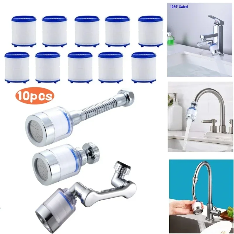 Faucet Filter 10pcs Pressurized Bubbler Filter Element for Kitchen
