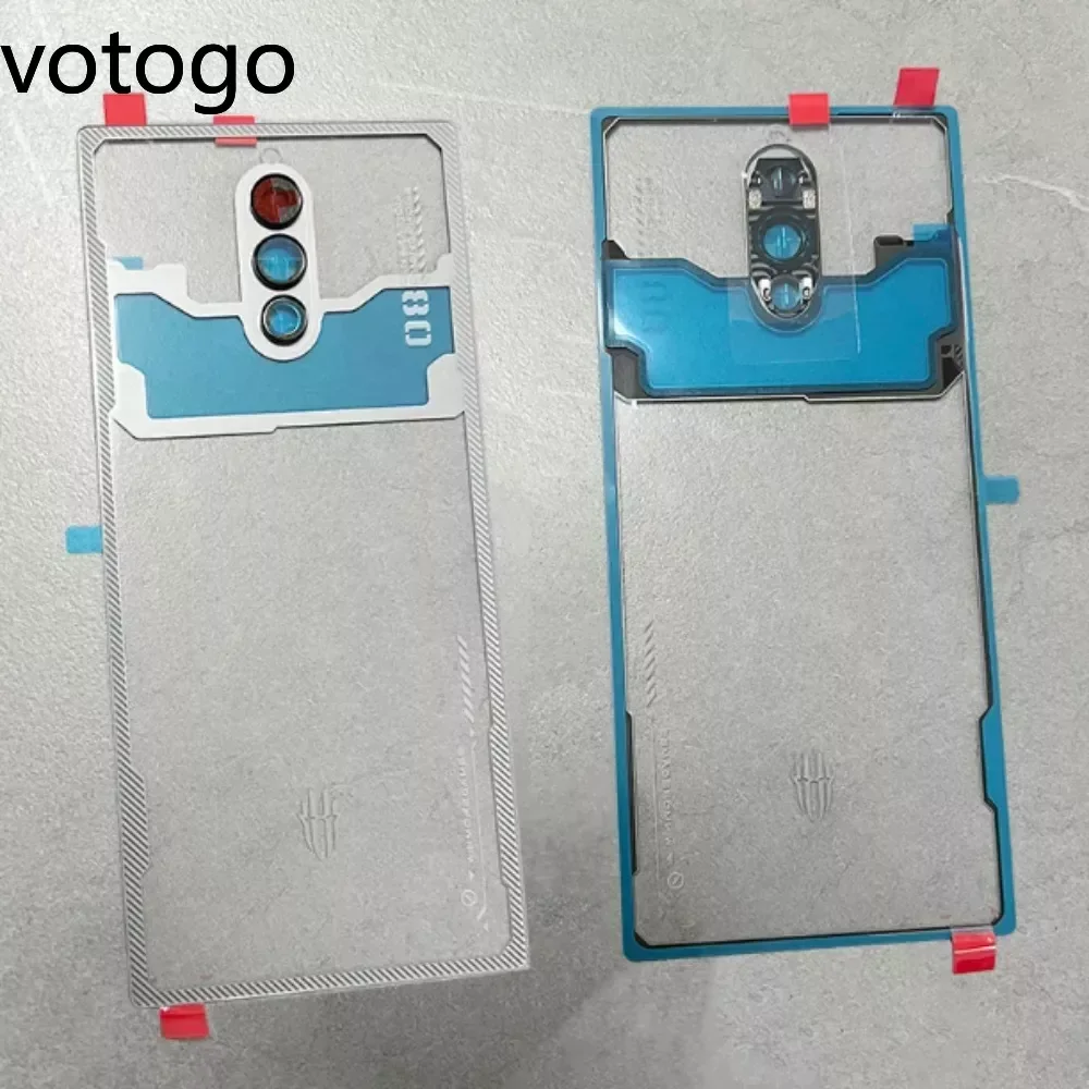 Nubia Magia Vermelha Tampa Traseira da Bateria Habitação Porta Traseira Tampa de Vidro Shell Case Substituição para Zte Pro 8s Pro Plus Nx729j Original - Image 2