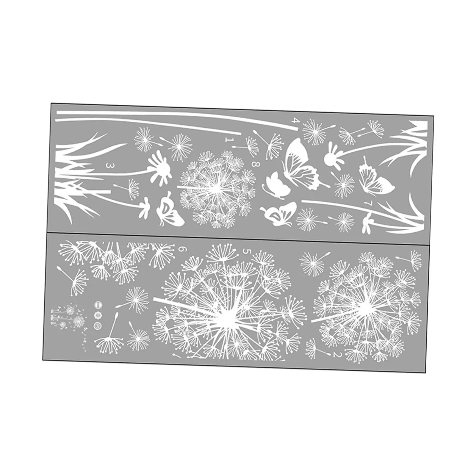 DIY White Dandelion Wall Sticker Decals Waterproof Decorative Peel and Paste Butterflies Flying for Sofa Backdrop Accessory DIY White Dandelion Wall Sticker Decals Waterproof Decorative Peel and Paste Butterflies Flying for Sofa Backdrop Accessory
