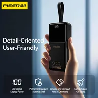 PISEN – batterie externe portable 22.5W, 30000mAh, QC PD 3.0, charge rapide, 20W, pour iPhone, Samsung, Xiaomi, Huawei 5