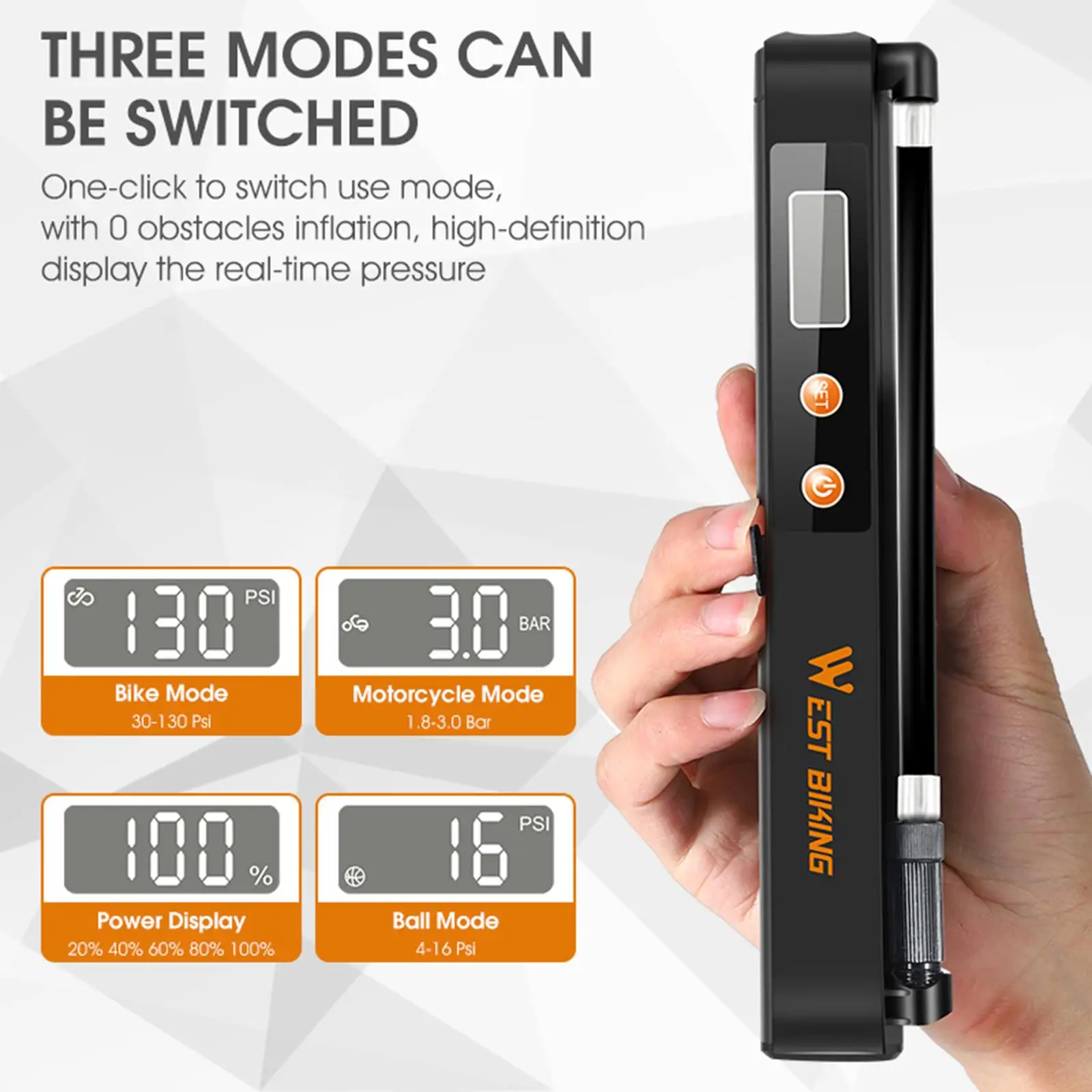 

Tyre Inflator Portable Handheld USB for Other Vehicle