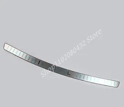 Ultrathin Stainless Steel Rear Bumper Protector Sill Exterior Guard Pedal Accessory (Silver)