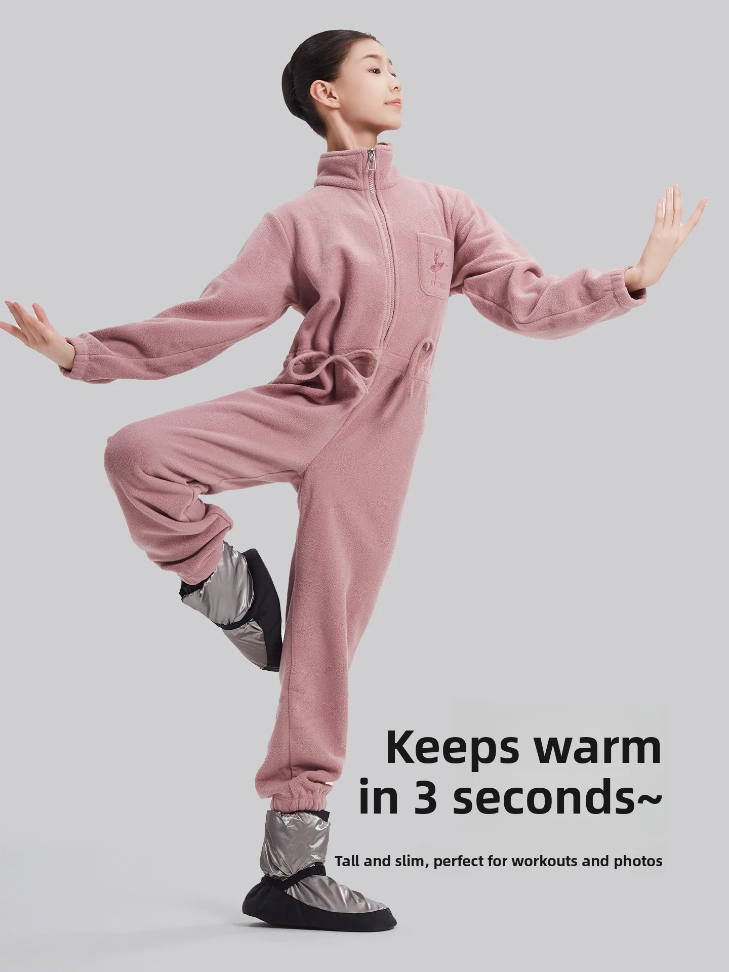 Thiened Velvet Ballet Dance Suit Women's High Elastici Practice Suits Autumn Winter Warm up Bodysuit Dancewear Ensemble