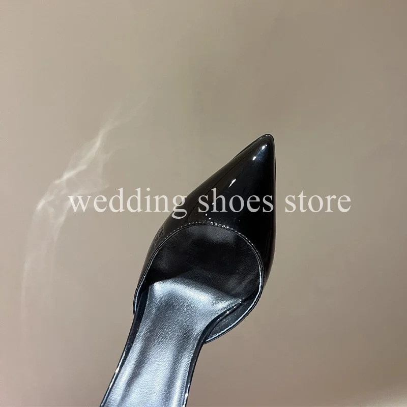 New Show High Waterproof Platform Pointed Thin Heel Women's Shoes Sexy Patent Leather 16CM Heel Height  Party Single Shoes 2