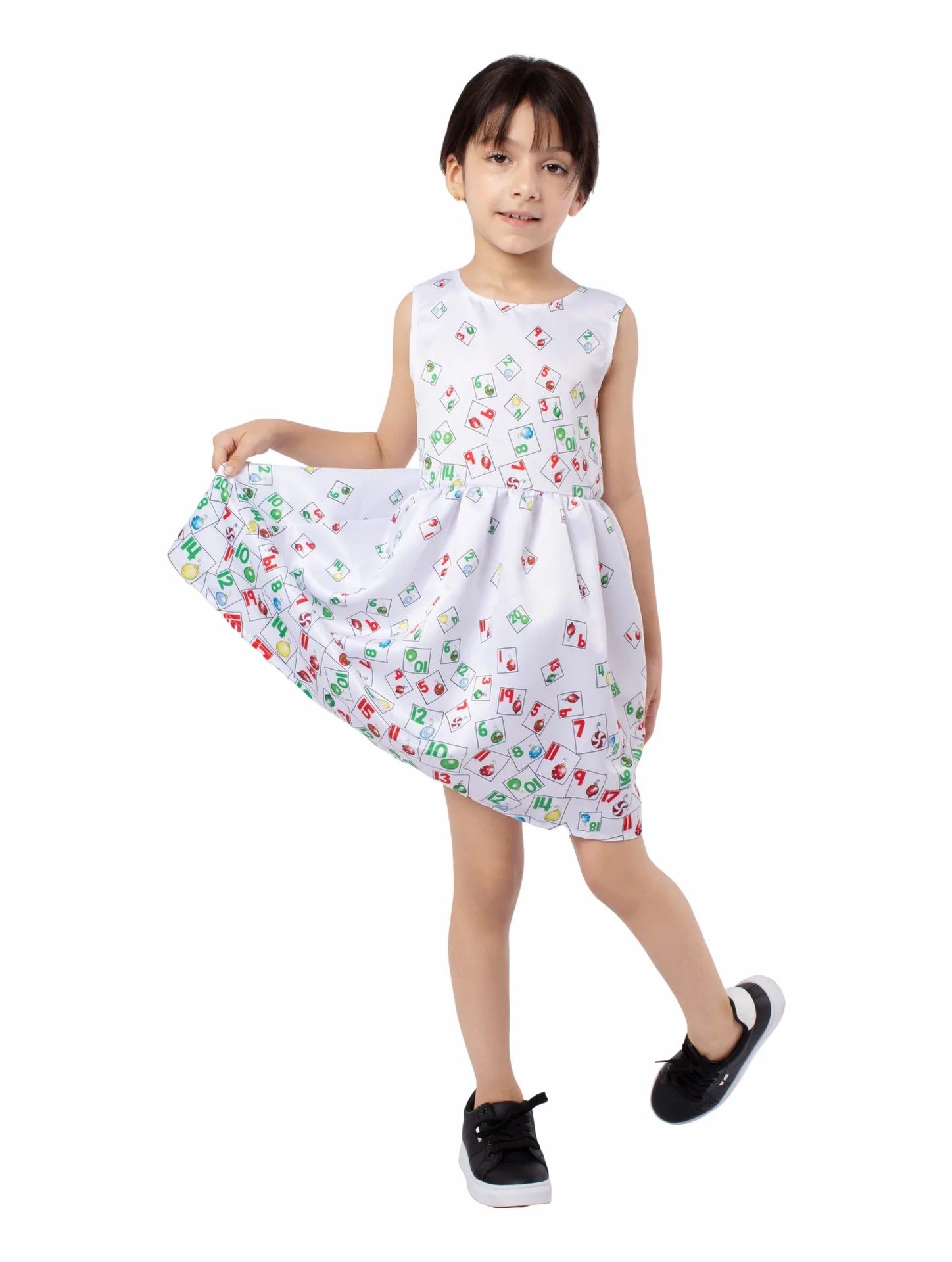 

Рождественское зимнее рождественское платье для косплея Санта Клауса, белое платье, костюм для девочки