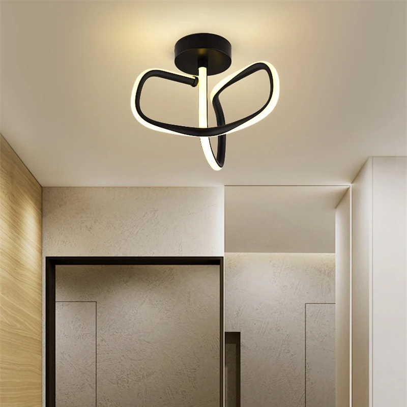 Simple Modern LED Entrance Corridor Lamp Creativity Aluminum Ceiling Lights for Aisle Balcony Bedroom Chandelier Indoor Lighting