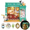 Robotime Rolife Educational Dollhouse DIY Miniature House Kit  Wooden Doll House Alice's Tea Store for Girls Gifts 1