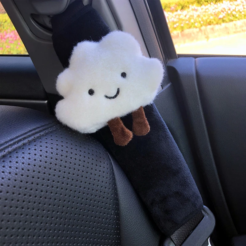 seat belt covers Car Styling Seat Belt Cover Shoulder Strap Harness Cushion Cartoon Cloud Car Seatbelt Shoulder Pad Protector Auto Neck Support
