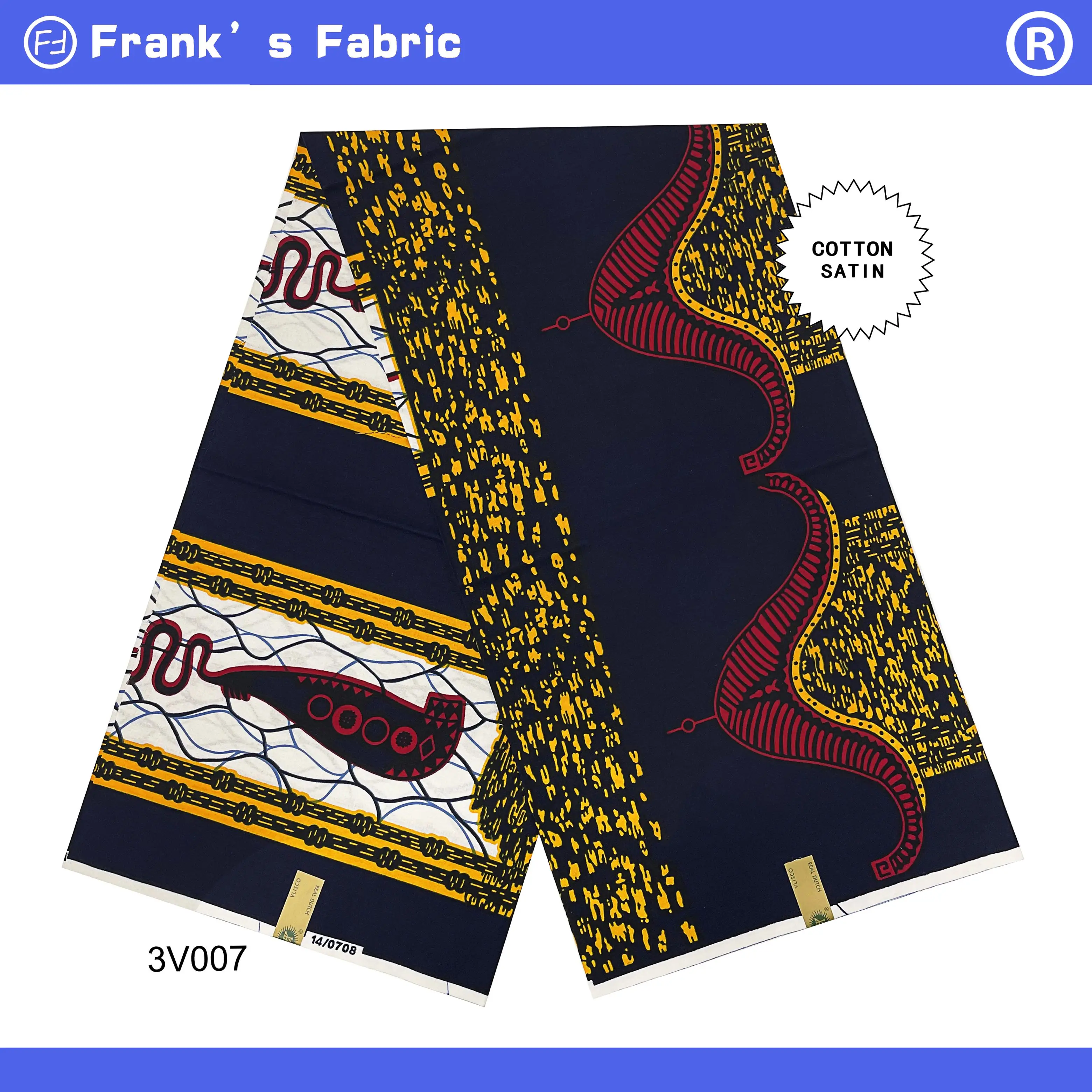 

100%Real Original Wax Nigerian Hollandaise Dutch African Wax Printed Fabric From Holland Ankara Fabric Cloth 6 Yards VL327.023