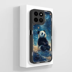 Artistic Oil Painting Floral Design Soft Silicone Anti - Drop Phone Case Cover for Honor X7D (TYB879)