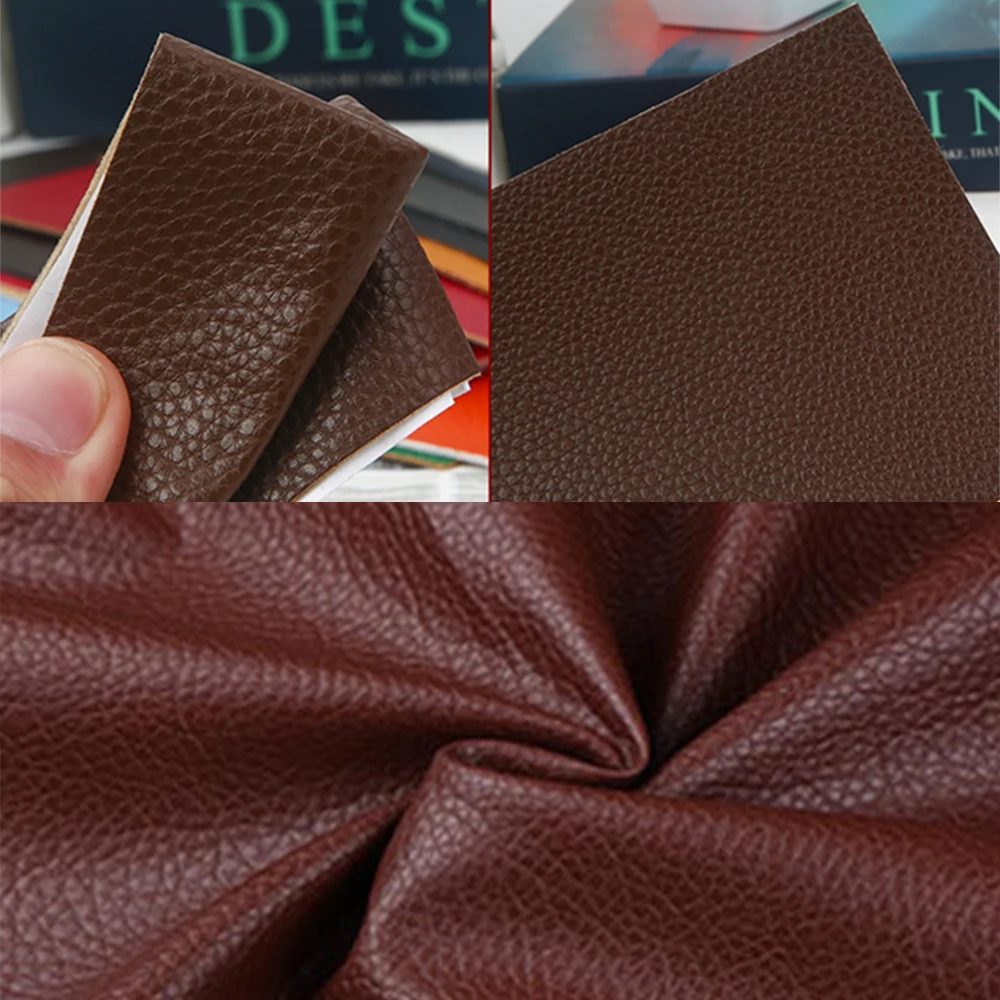 Self Adhesive Leather Repair Patch Tape 8x4" Leather Patches Sofa Seat Bags Cloth