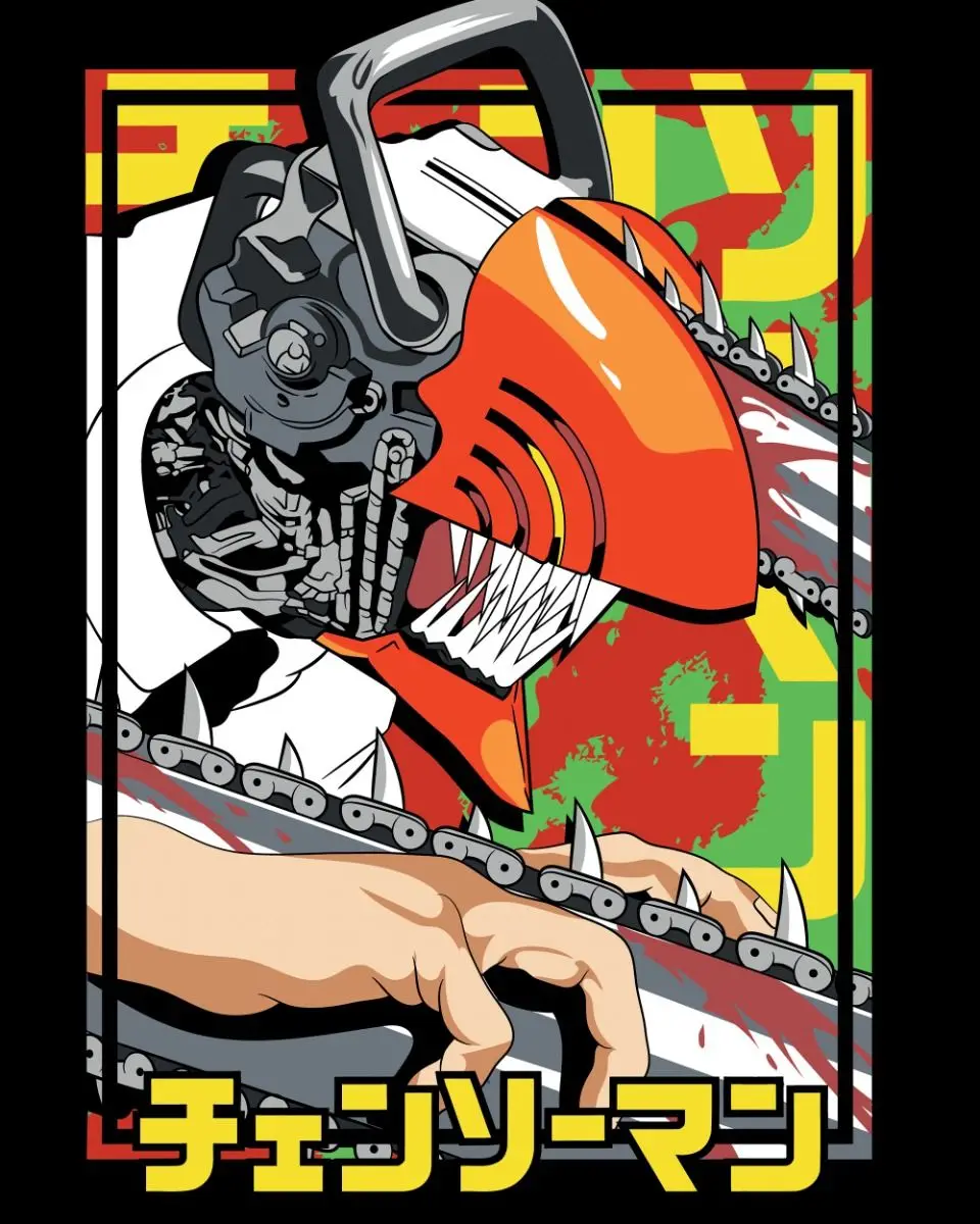 Chainsaw Man Anime Wall Art Canvas Poster