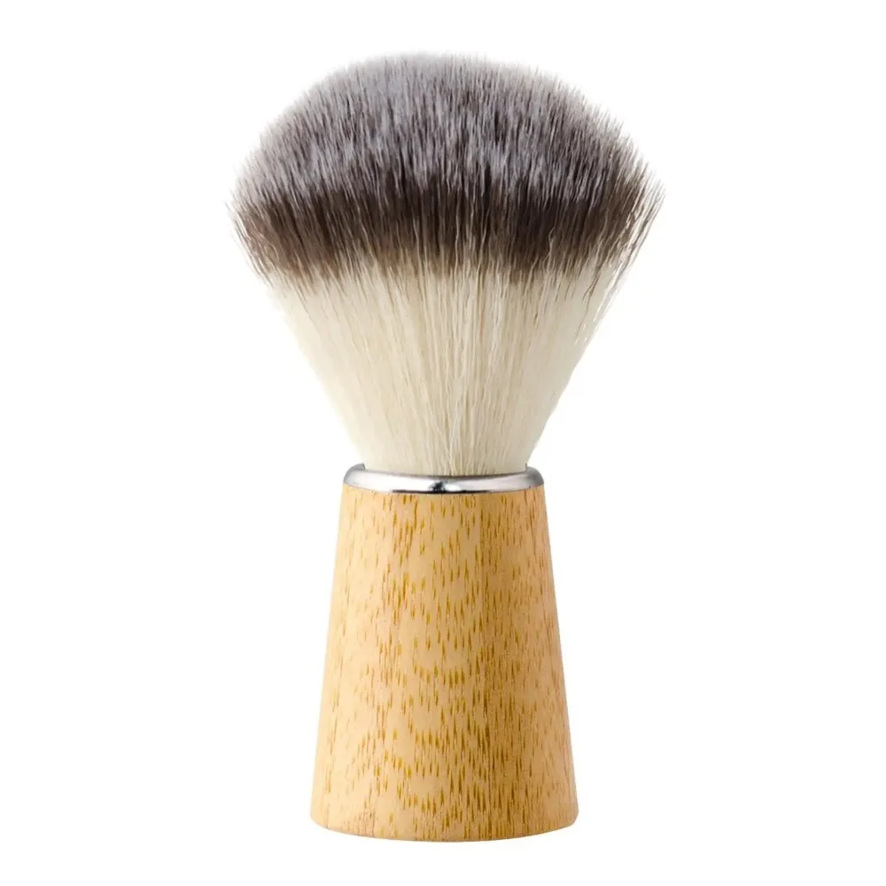 Beard Shaving Brush Hair Salon Tool for Wet Shave Shaving Accessory Facial Beard Cleaning Soap Brush Nylon Synthetic Bristles