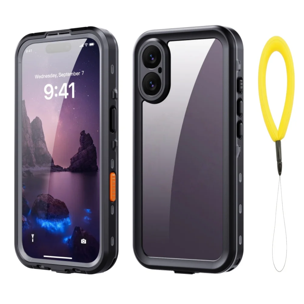 Ultimate Waterproof Phone Case with Floating Ring – Minimalist Design, IP68 Protection