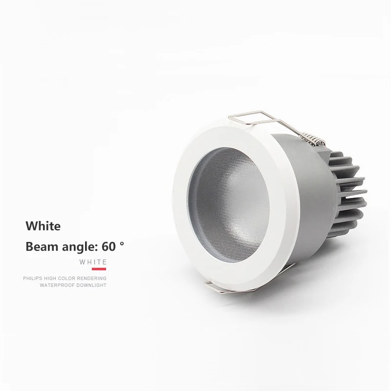 욕실 주방용 방수 LED 다운라이트 DALI Tuya Zigbee 디밍 가능 매립형 LED 천장 조명 7W 10W 안티포그 스포트라이트