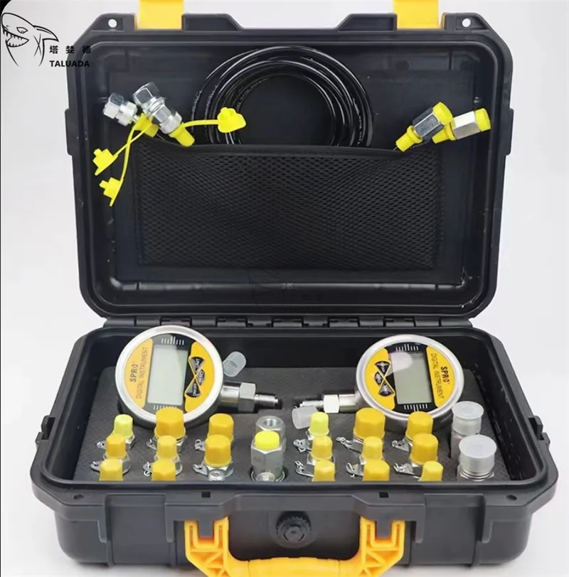 

pressure gauge Universal digital hydraulic pressure gauges excavator hydraulic pressure test kit 0-60Mpa pressure gauge