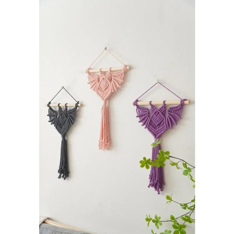 Plant Hanging Basket Children's Room Tapestry Home Bedroom Decoration Creative Hand Woven Tapestry Plant Net