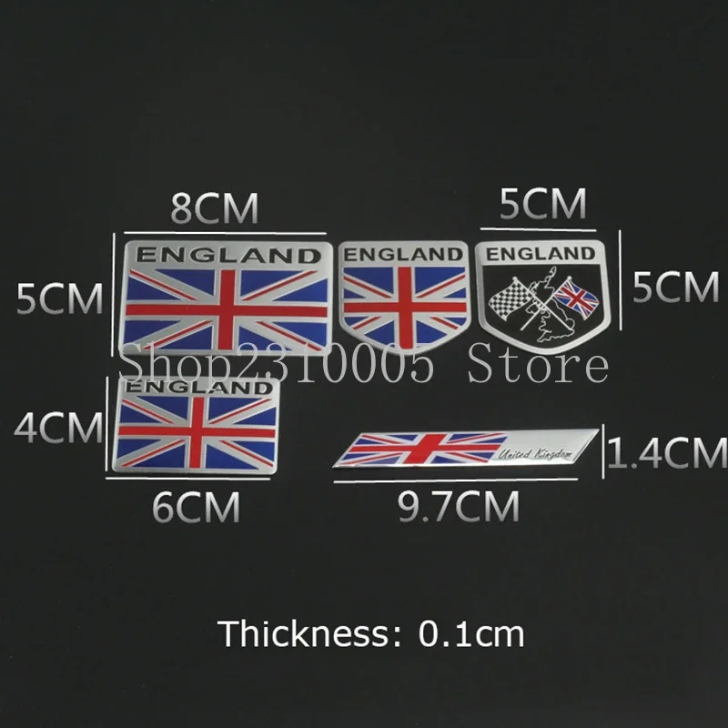 Chrome UK England Emblem Badge – Fits Jaguar, Land Rover, Mini – 60 Day Warranty - View #4