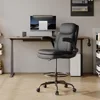Tall Office Chair, Drafting Chair for Standing Desk, High Desk Chair with Adjustable Height and Flip-up Arm 1