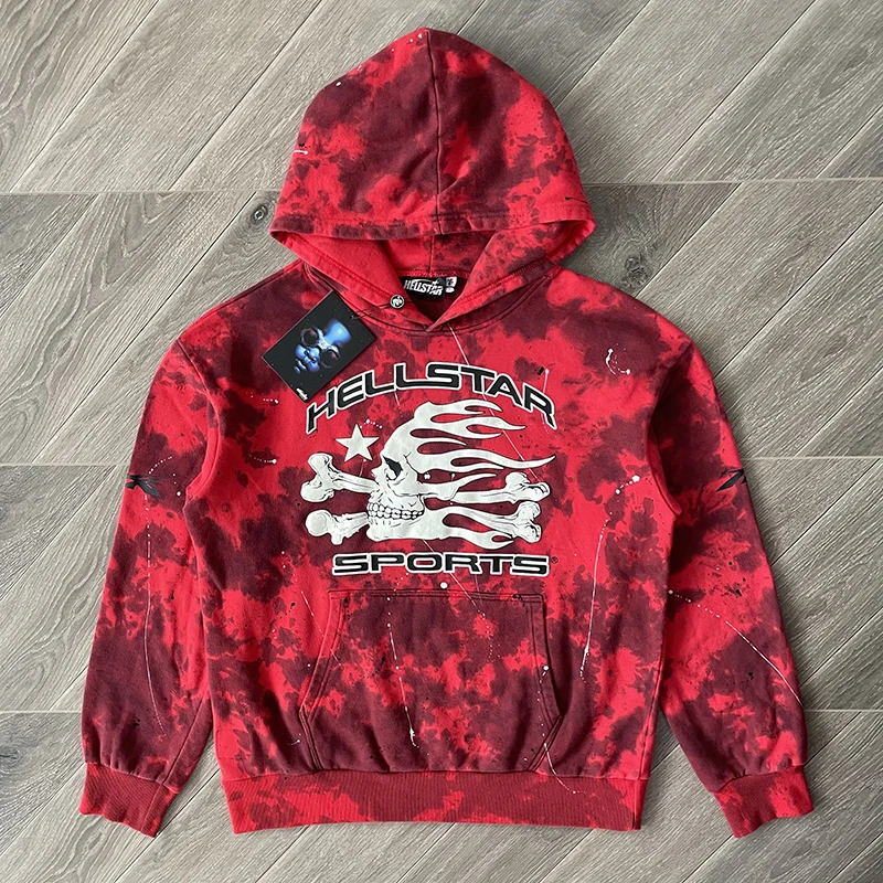 HS Sports Tie Dye Hoodie mit Spritzereffekt