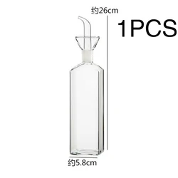 Premium High Borosilicate Glass Leak-Proof Oil & Vinegar Dispenser Bottle (500ml)