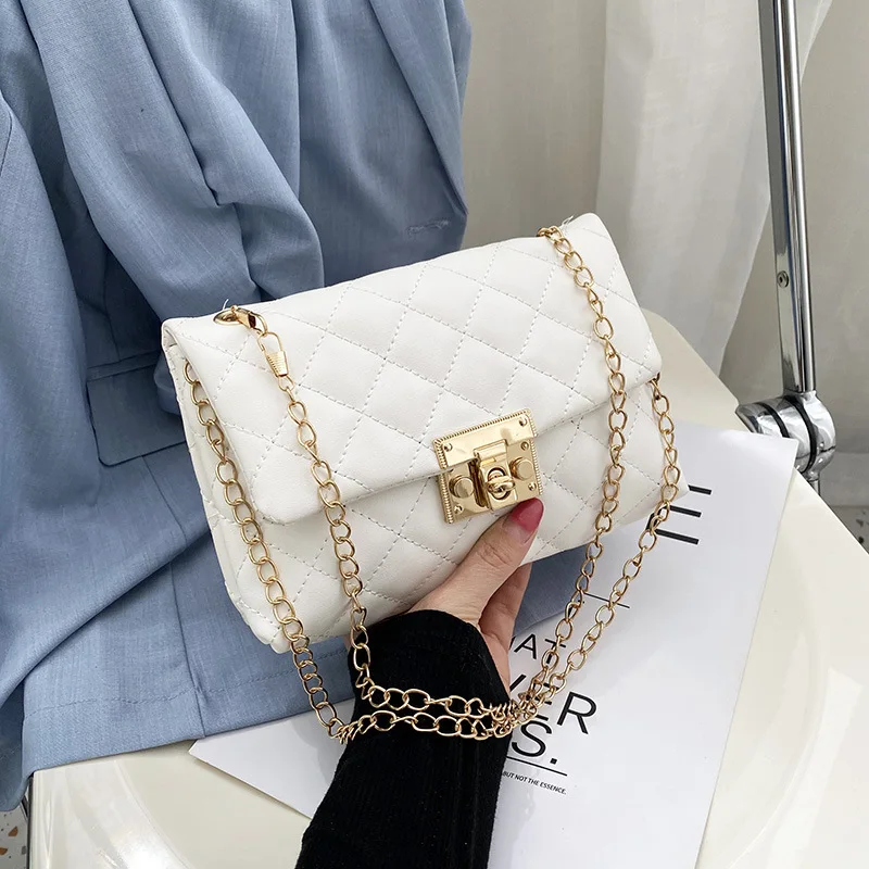 Embroidery Thread Small PU Leather Crossbody Bags For Women 2022