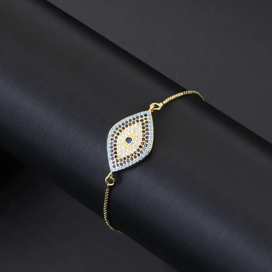 Luxury Zirconia Crystal Chain Link Bracelet for Women