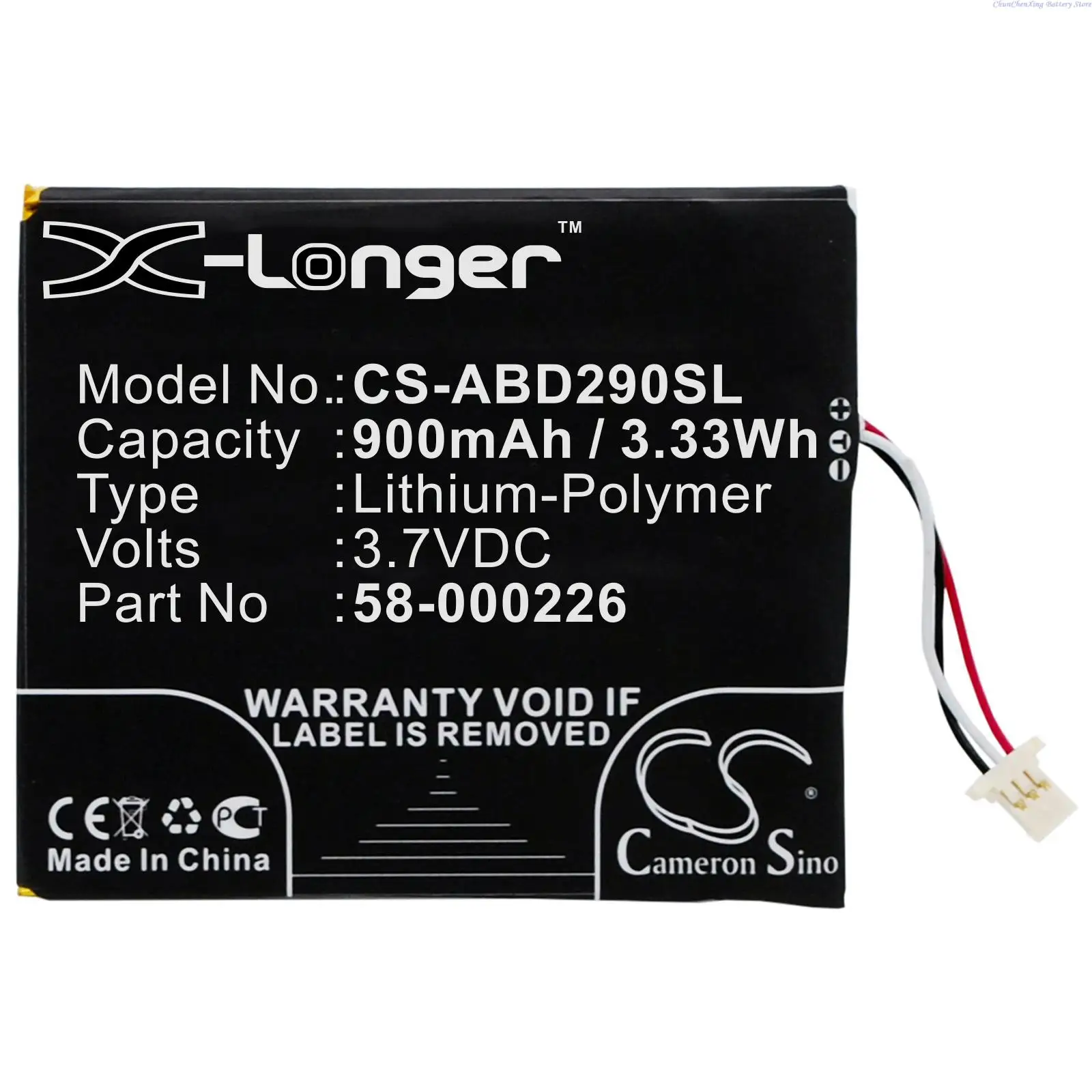 Cameron Sino 900mah E-reader Bateria 58000226 para Amazo n Kindle 10th J9g29r 53-014490 Kindle Touch2023 Kindle 10th Gen2023 - Image 3