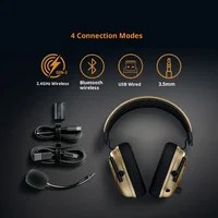 V3 Pro CS2 Co-Branded Bluetooth Wireless Headphones Ergonomic Design Low Latency E-sports Gaming Headphones 3
