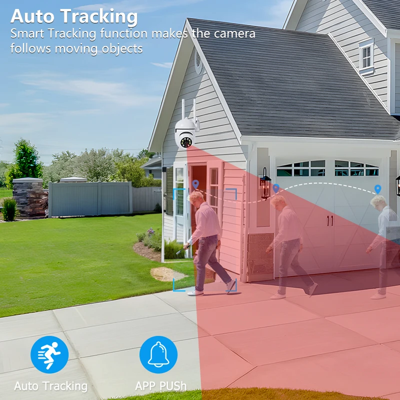 4MP 2K Mini WiFi PTZ Surveillance Camera | Human Detection, 5X Zoom, IP Camera, Home Security, Two-Way Audio, ICSEE App 6