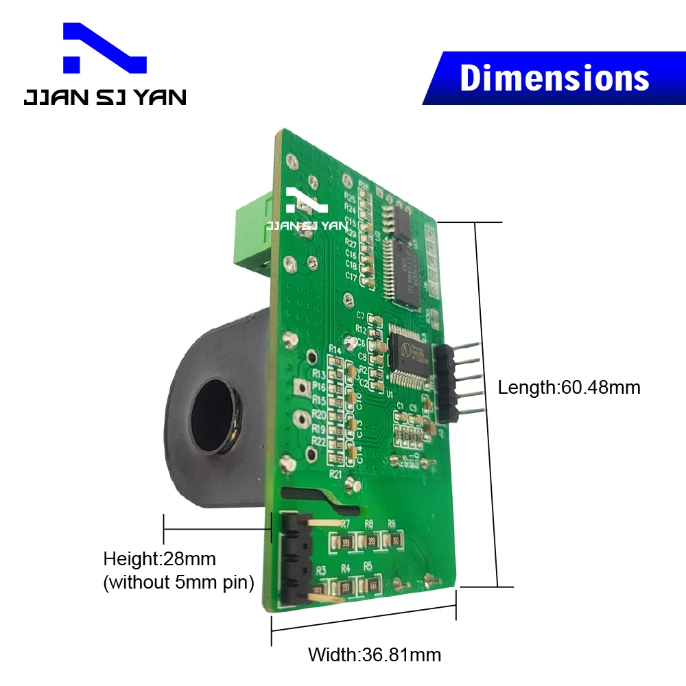 Bidirectional Energy Meter Supports Single Mutual Inductance Energy OEM Power Monitor Miniature Digital voltmeter power meter