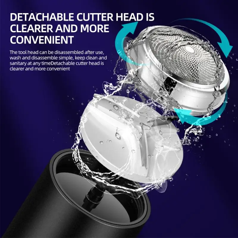 Mini Electric Shaver Razors For Men USB Rechargeable Electric Razor Clipper Portable Face Cordless Beard Knife Shaving Machine