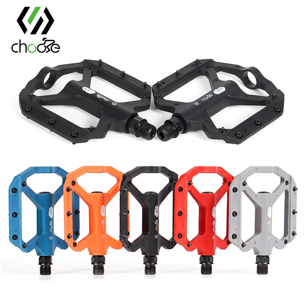 CHOOEE Bicycle Pedals 9/16" BMX Mountain Bike Foot Pedal Nylon For MTB Road Bike Pedals Non-slip