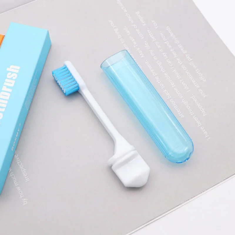 1Pc Travel Portable Folding Toothbrush Super Soft Bristle Toothbrush Fold Travel Camping Hiking Outdoor Easy To Take Teethbrush