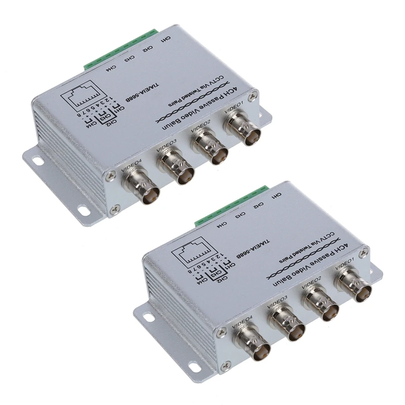 

2X UTP 4 Channel Passive Video Balun Transceiver