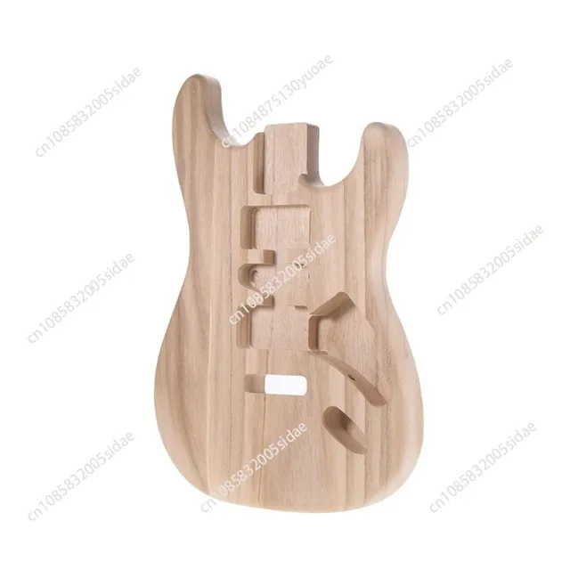 Electric Guitar Body ST01-DT Unfinished Handmade Guitar Body Basswood Guitar Tube Replacement Parts 1