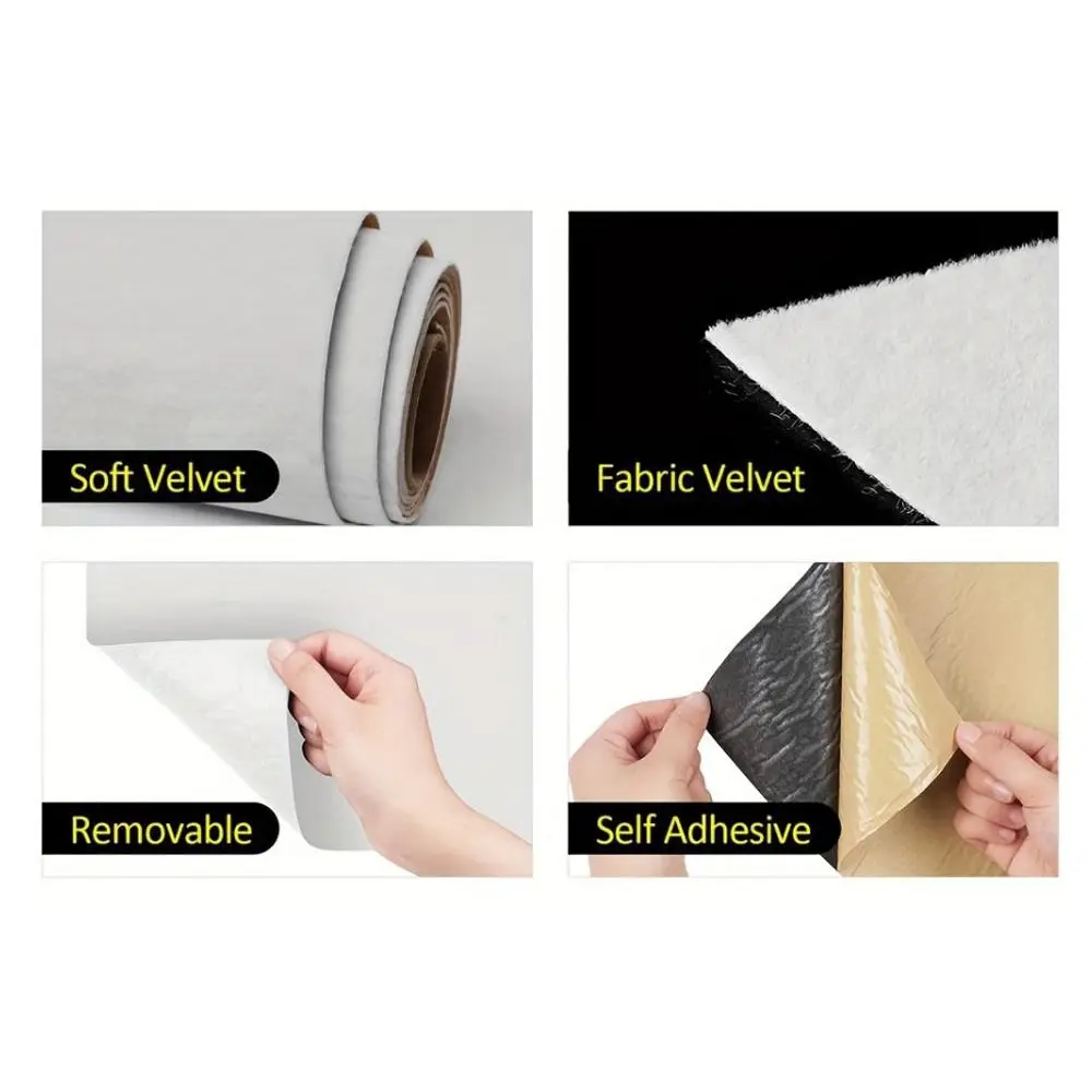 Luxurious Self-Adhesive Velvet Fabric for DIY Crafts (50x150cm)