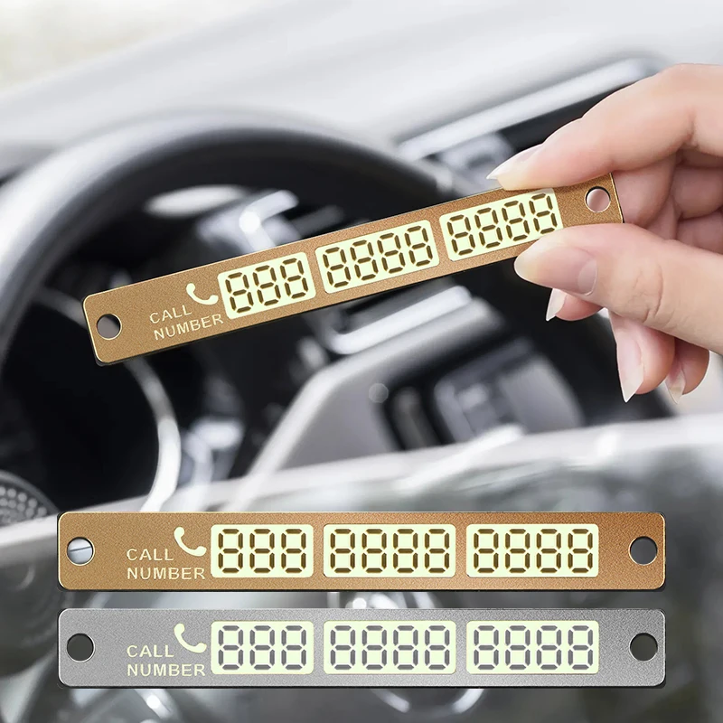 Car Phone Number Card Plate Suckers Temporary Parking Card Telephone Number Sticker Auto Front Parking Assist Universal Styling car parking sticker