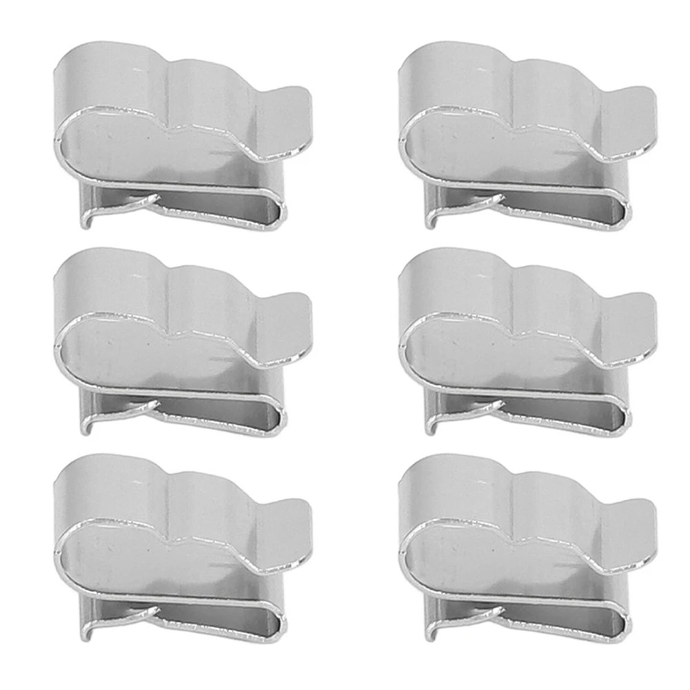 

100 Pcs Stainless Steel Wire Clips Cable Trailer Solar Panel Wire Clamps Clip Metal Clamp Pv Wiring Management Harness Rope