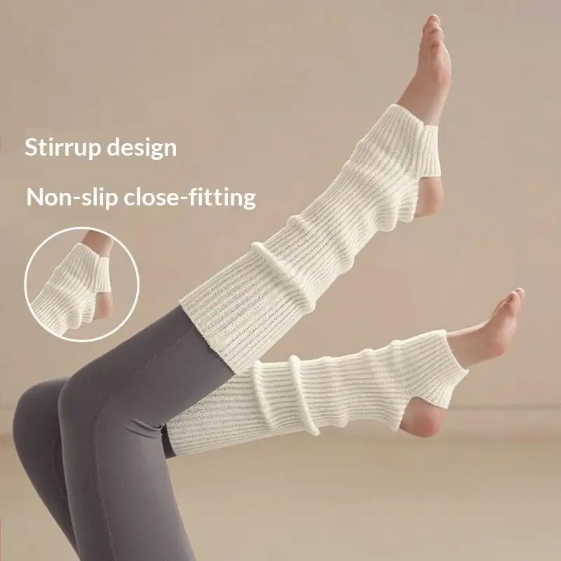 1Pairs Women Leg Warmers Winter Girl Female Leg Cover For Gym Fitness Nylon Latin Dance Ballet Yoga Loose Socks Long Stocking