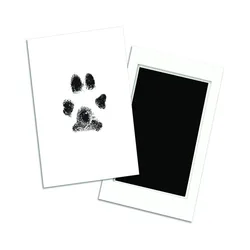 No-Touch Pet Paw Print Ink Pad and Imprint Cards Inkless Non-Toxic Footprint Picture Stamp Keepsake Dog and Cat Accessories