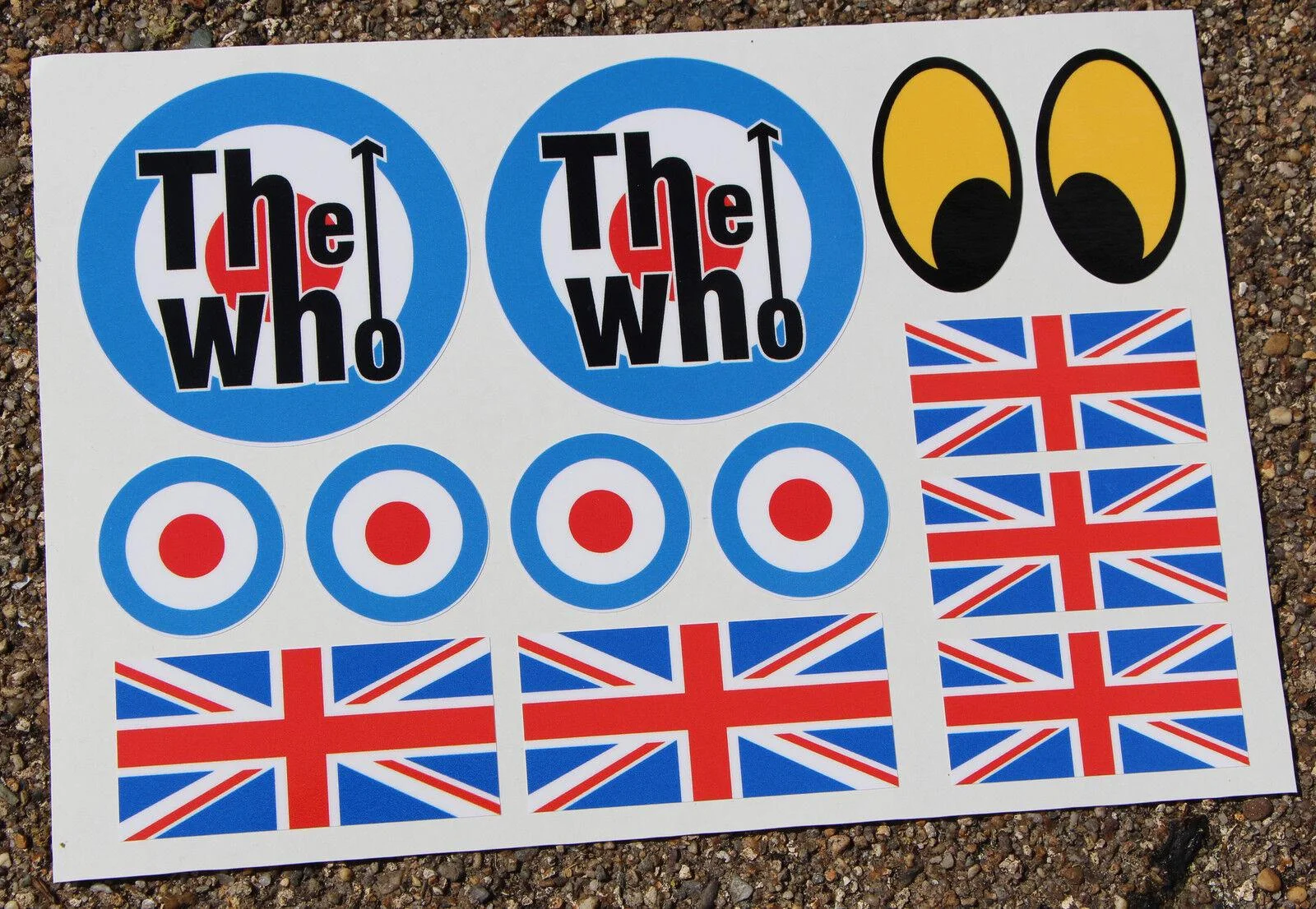 Per Il Who Scooter Mod Retro Sticker Decal Set Union Jack Per Adattarsi A Lambretta Vespa