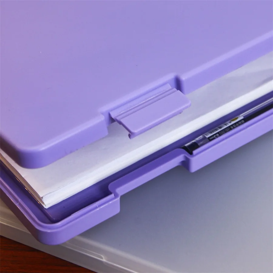 A4 Transparent Large Capacity Multifunctional Storage Box for Documents and Certificates