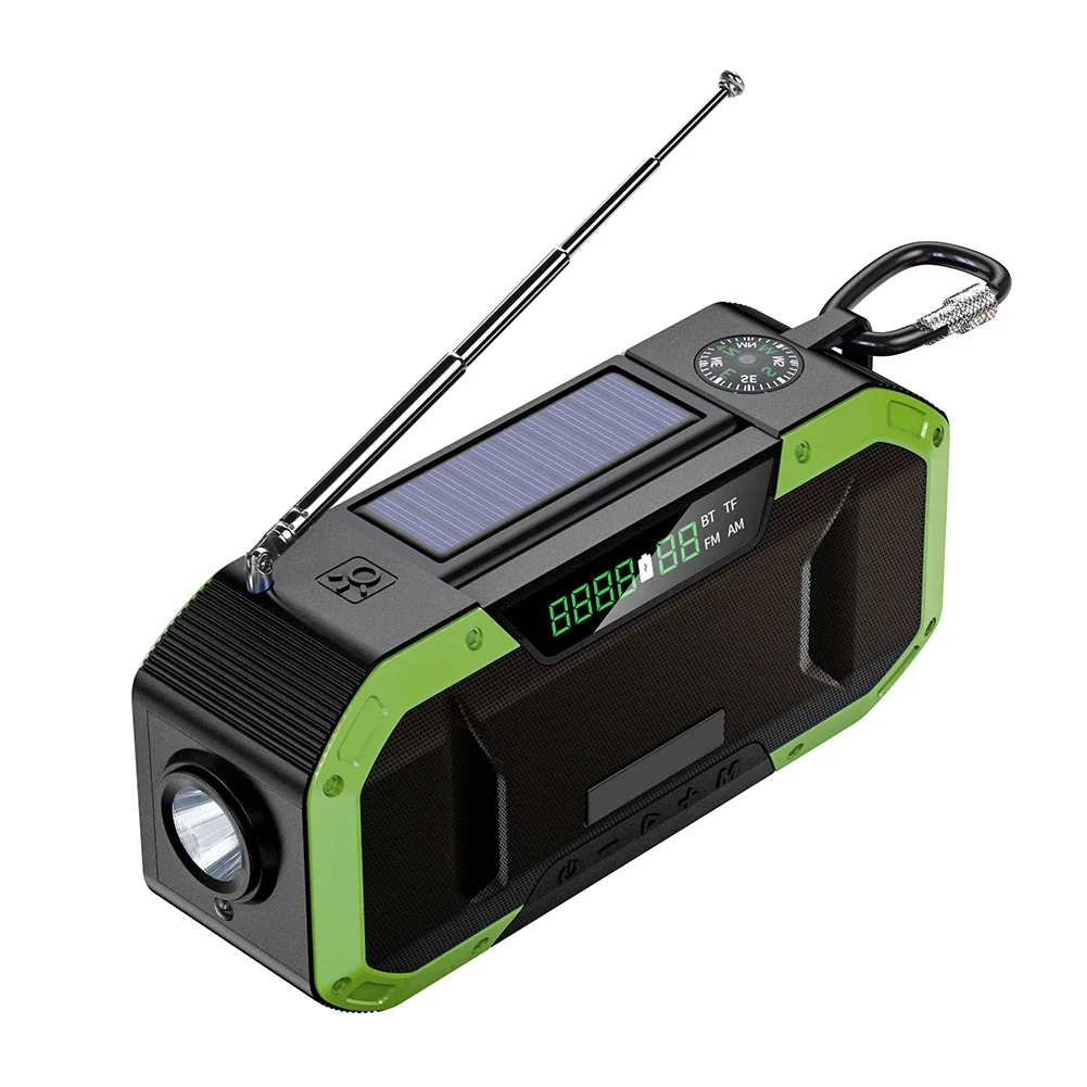 Powerful Emergency Radio With Hand Crank For Off Grid Power On The Go