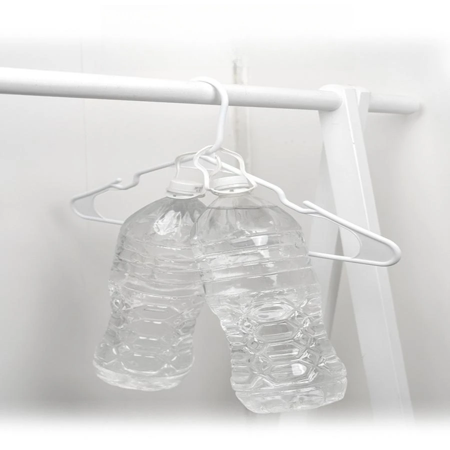 20-piece plastic hangers for closet coats and shirts, space-saving, standard everyday use, room essentials and basics 6