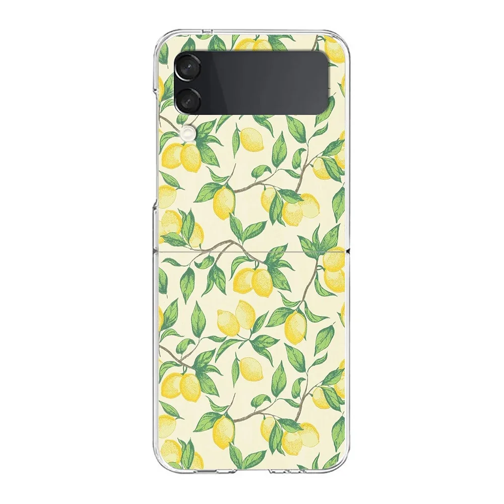 Fruit Lemon Shockproof Hard Folding Phone Case Cover