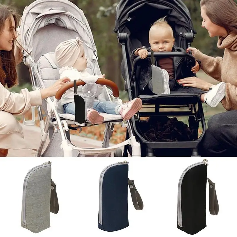 

Kids Bottle Warmer Bag Nursing Bottle Cooler Warmer Bag Kids Bottle Holder Hang Insulation Pouch Travel Carrier Strap for Milk