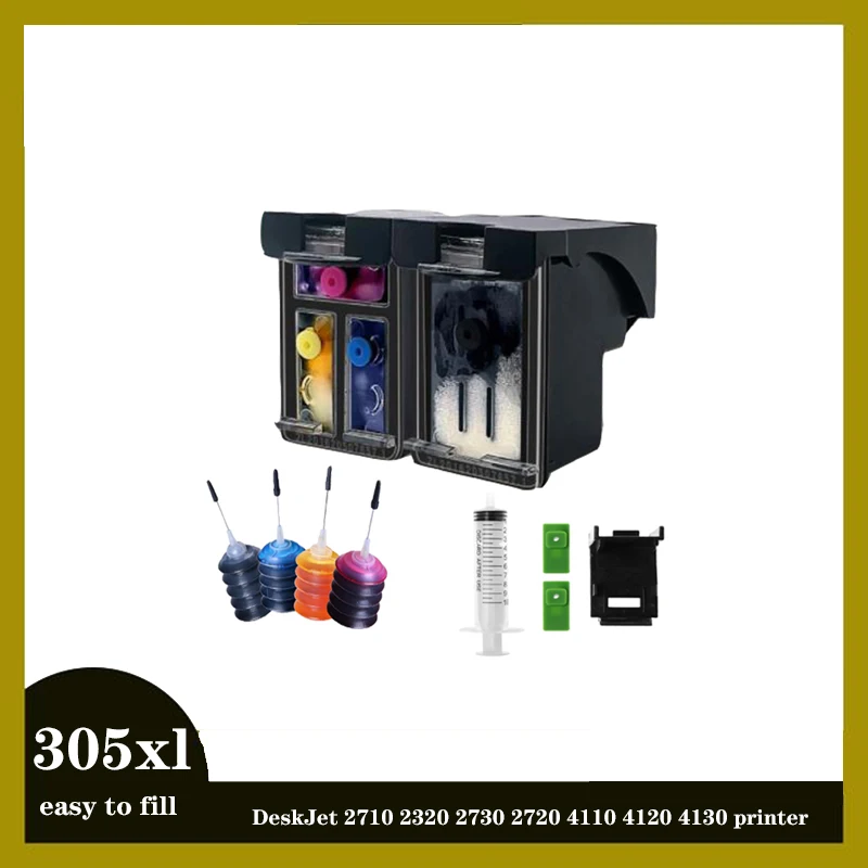Per Hp 305 Xl 305Xl Sostituzione Cartuccia D'Inchiostro Ricaricabile Per Hp 305 Deskjet 2710 2720 4110 4120 Per Cartucce Hp 305