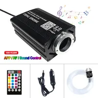 Car Starry Sky Light Auto Home Fiber Optic Lights Atmosphere Lamp Music Control Ceiling Lights RGB 12W 8 Colors Car Styling DIY - Image 5